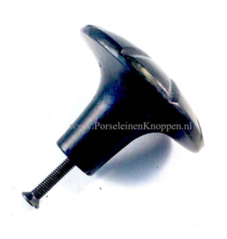 Smeedijzer kastknop 40mm, zwarte kastknop metaal Good in Style smeedijzer