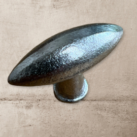 Ovale kastknop metaal, zilveren kastknoppen (4,5cm) Good in Style