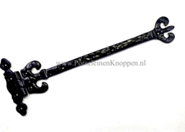 Antiek scharnier Crown, Zwarte scharnieren  280mm
