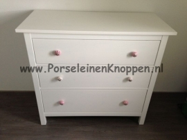 Klantfoto Ikea Hemnes Commode met porseleinen knopjes