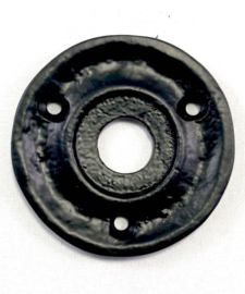 Industriële deurknop, Zwarte deurkruk nostalgie  66mm