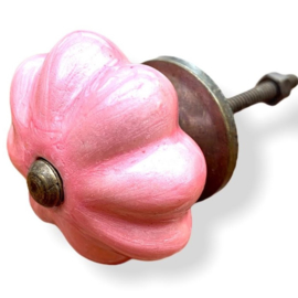 Authentieke kastknop roze