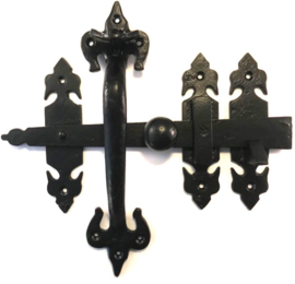 Schmiedeeisen Türdrücker Fleur-des-lis (175mm) - Türriegel