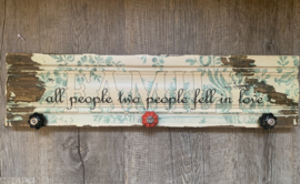 2014 Garderobenhaken  'FAMILY' "all people two people fell in love"