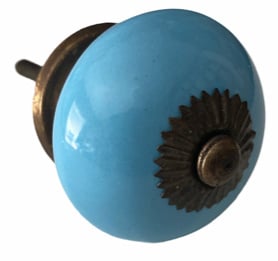 Klassieke kastknop blauw