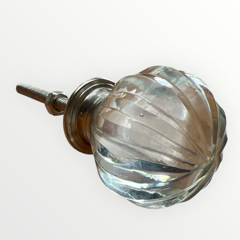 Glazen kastknoppen, kastknop glas rond model