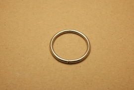 Ring ongelast nikkel 40 mm