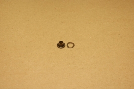 Zeilring oud goud 6mm (100)