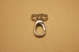 Musqueton nikkel, bandbreedte 25 mm