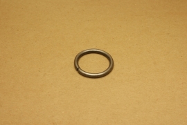 Ring ongelast oud nikkel 30 mm