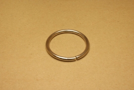 Ring ongelast nikkel 50 mm