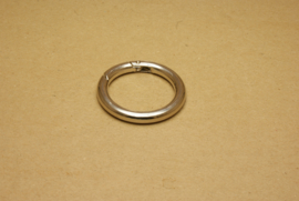 Musqueton Ring nikkel, binnenmaat 40 mm