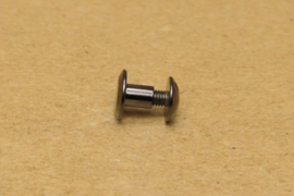 Boekschroef gun metal 5mm (100) **Nieuw**