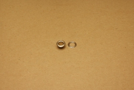 Zeilring nikkel 6mm (100)