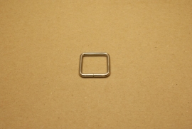 Ring vierkant ongelast 20mm nikkel