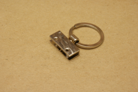 Sleutelring nikkel 25 mm