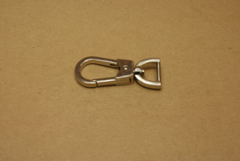 Musqueton nikkel, bandbreedte 15 mm