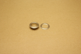 Zeilring nikkel 15mm (100)