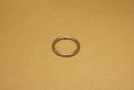 Ring ongelast nikkel 30 mm