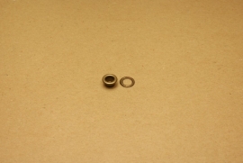 Zeilring oud goud 6mm (100)