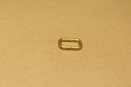 Ring rechthoek ongelast 20mm goud **Nieuw**