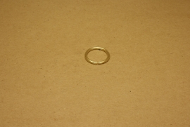 Ring ongelast goud 20 mm