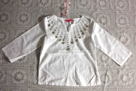Witte blouse van Derhy (8/10jr) mt.134
