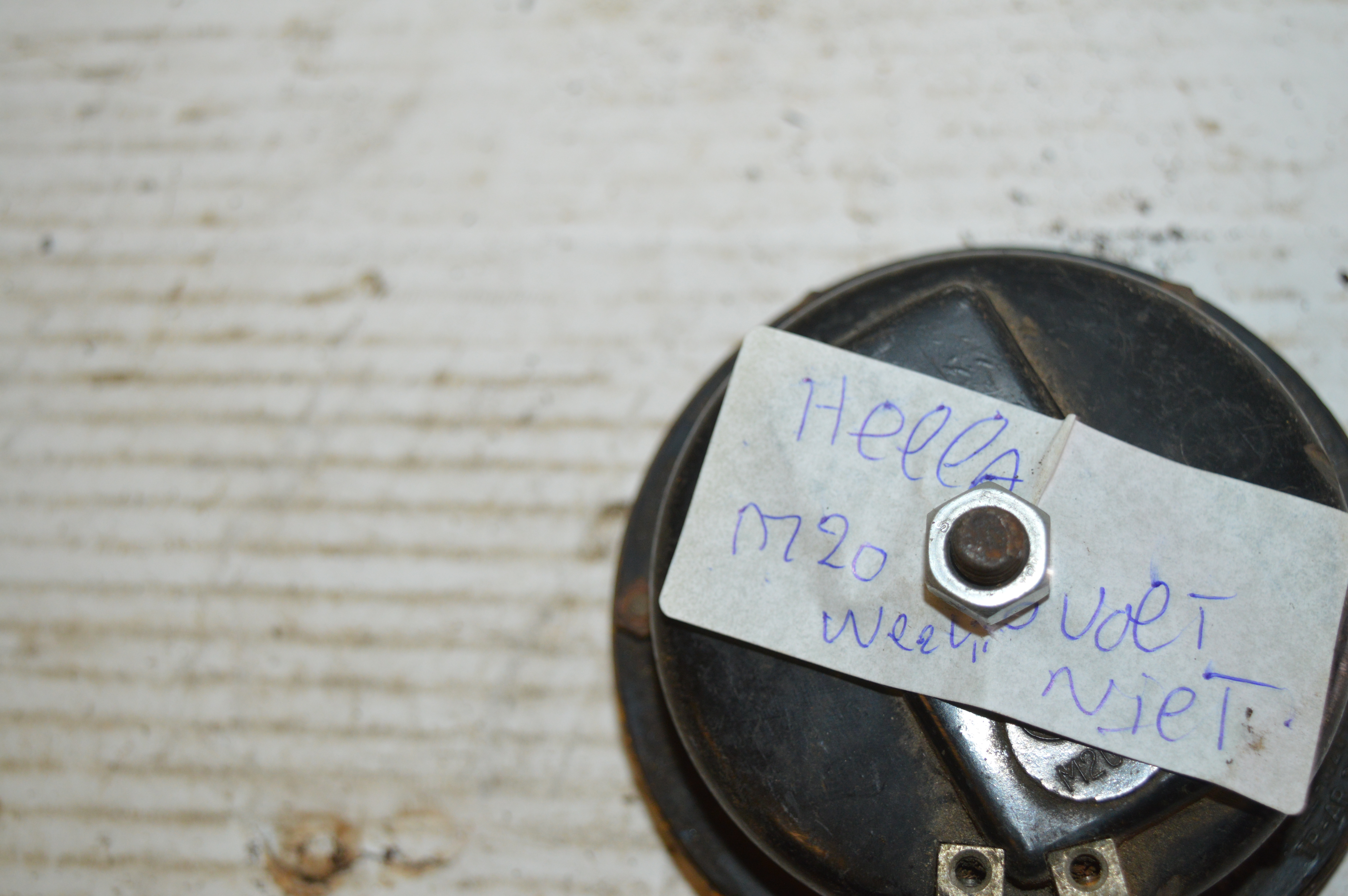 Hella M20 6 volt werking onbekend