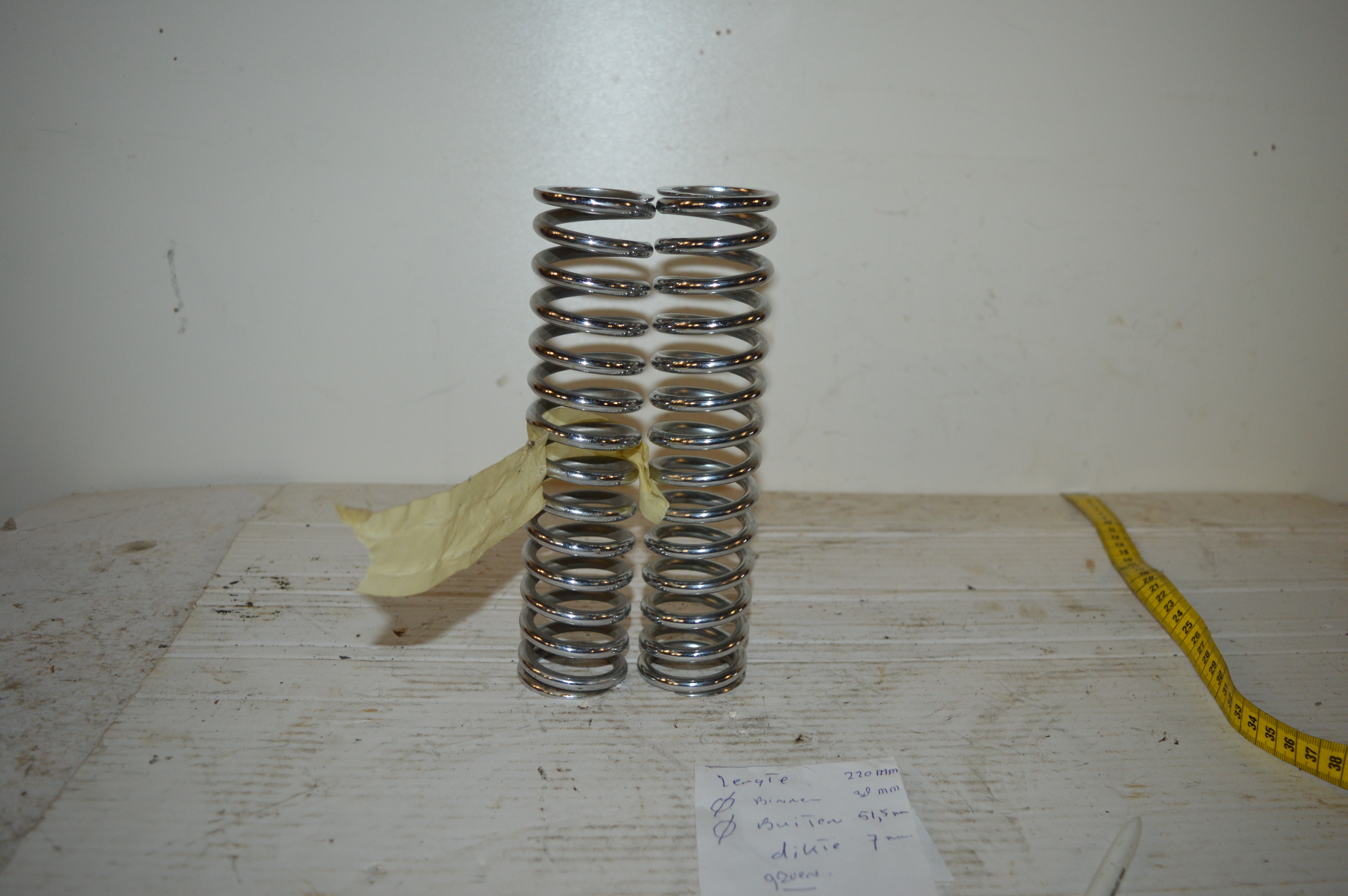 Veren chroom lengte 220 mm