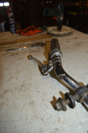 Stuur chroom gas/handels/stroppen/schakelaar lengte 67 cm/22 mm