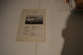 Opel kaptein en Admiraal 1966-1968 instructie onderhoud boekje