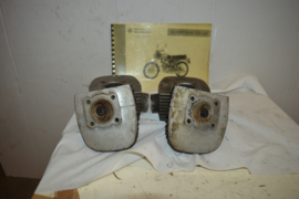 Motobecane cilinder/koppen TS1/TS2 cilindre/culasse