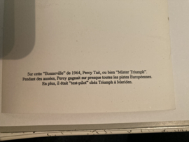Triumph Bonneville 1964 mr.Percy Tait Ansicht kaart nr 8