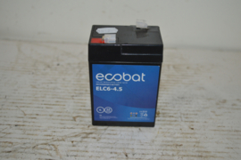 Ecobad-batterij/accu 6 volt 4,5 amp  onderhoudsvrij VMF