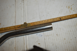 Zundapp uitlaat bocht lengte 59 cm/buitenmaat 22 mm