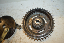 Royal Enfield kettingwiel/achter remplaat/adapter