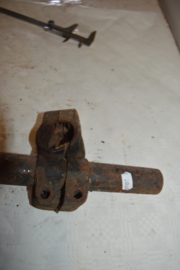 Zijspan klem/buis/bout lengte 26cm/breed 10cm/buis33mm/gat 39mm