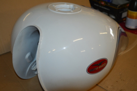 Moto Guzzi Benzinetank Wit/Chroom