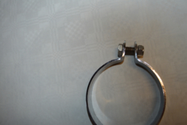 Uitlaat ophang beugel/90mm/breed 25 mm/chroom