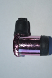 bougie dop retro metaal kleur roze/ paars