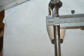 Norton as met knop 250 mm dianeter 12,5 mm