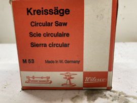 Wilesco M53 Zaag machine/lintzaag/circelzaag/kreissage