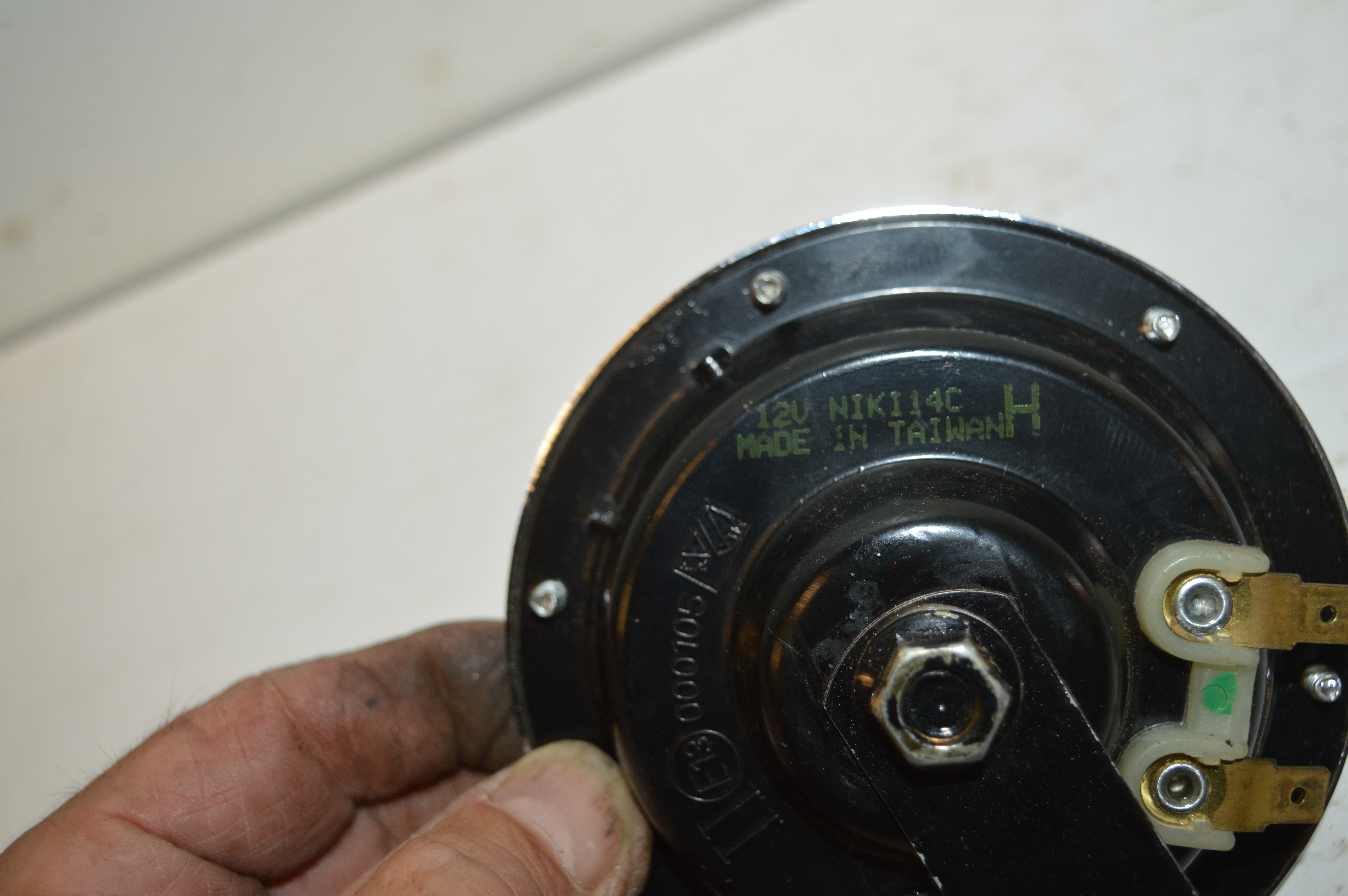 Toeter 12 volt Niki 14C/E13 werkt