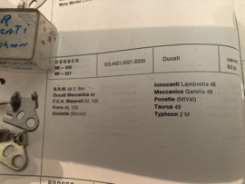 Icet Contactpunten /nr Doduco MI 530/531 Ducati/Typhoon