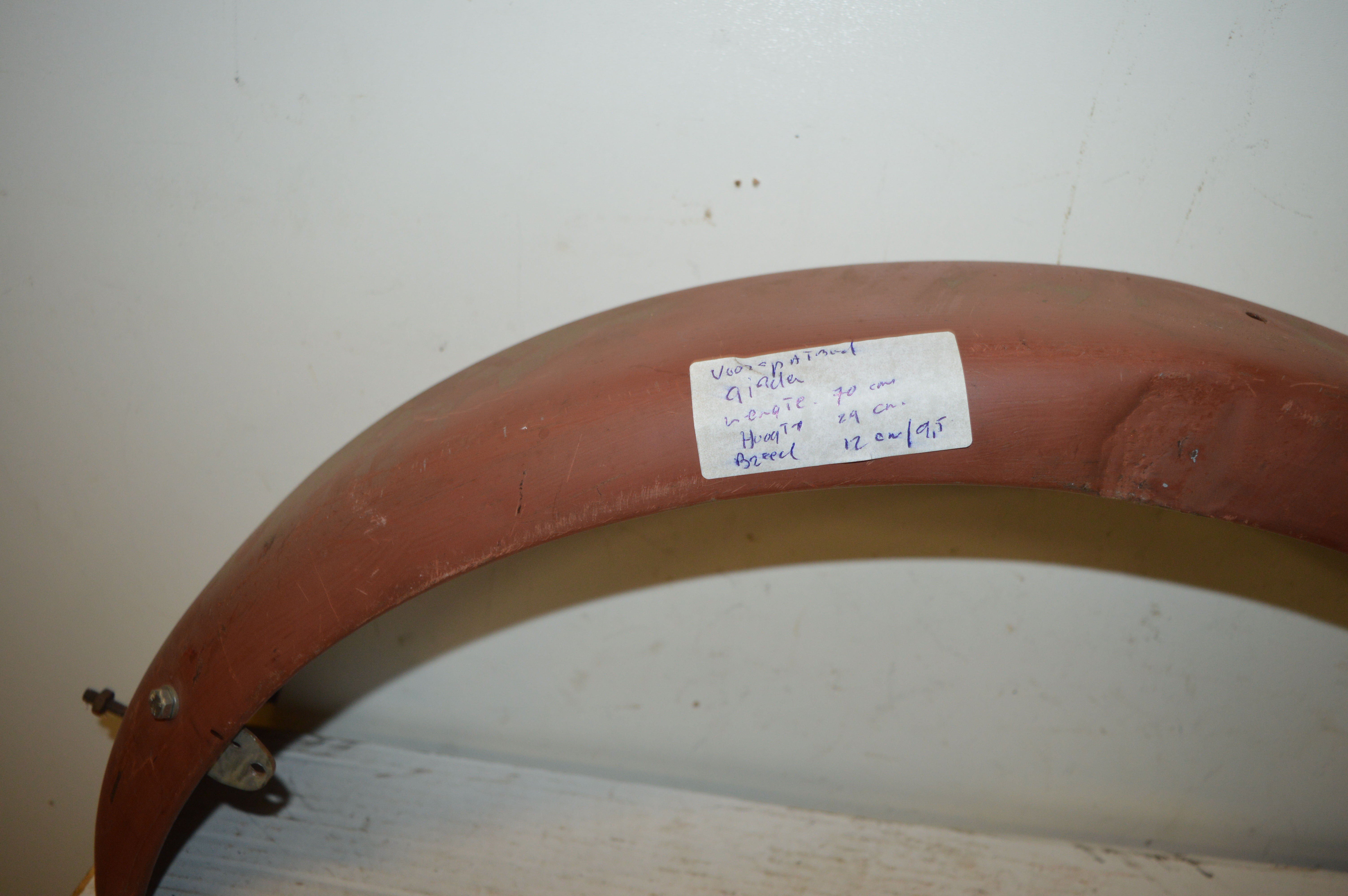 Spatbord voor girder fork lengte 70 cm