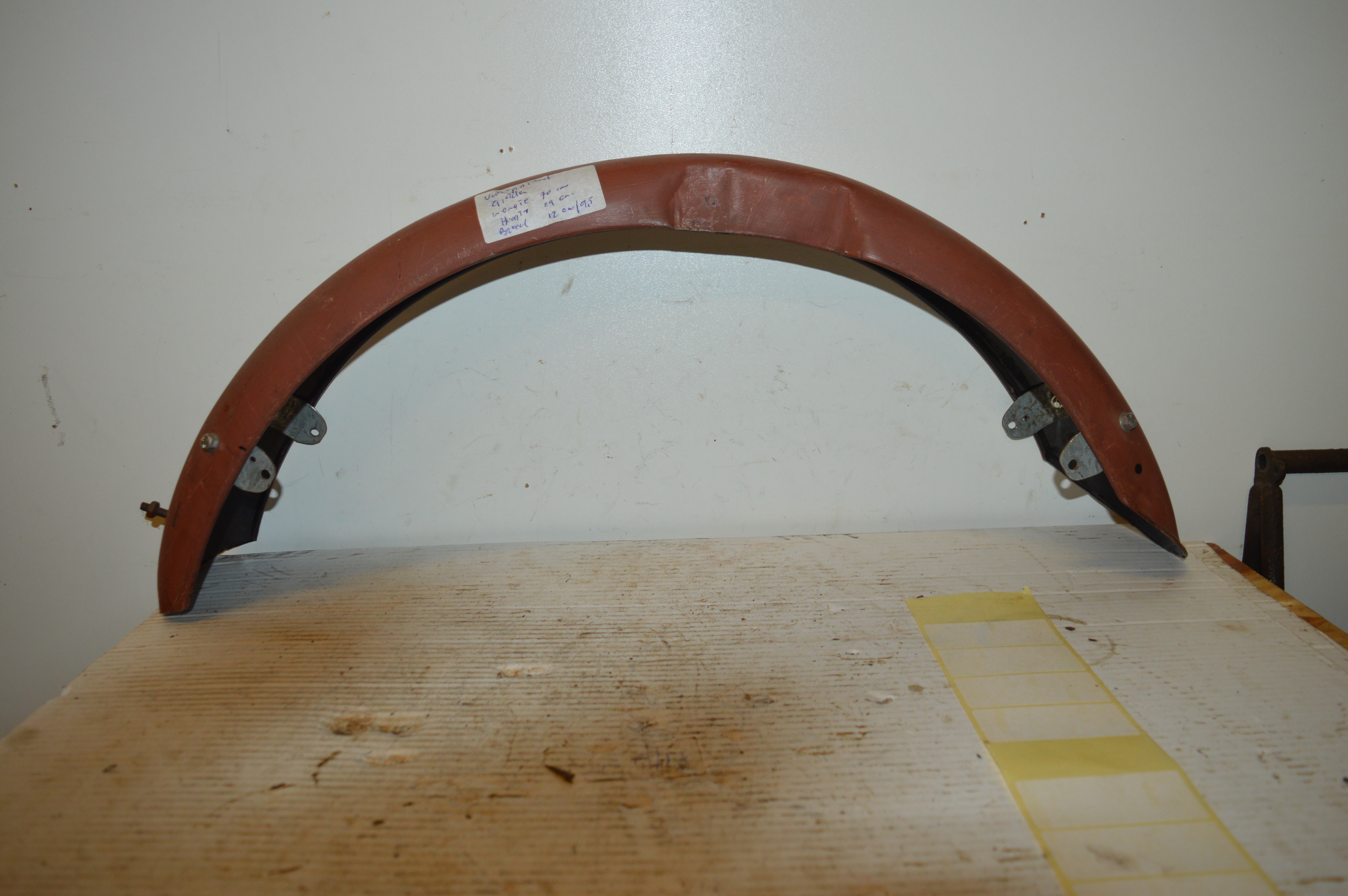 Spatbord voor girder fork lengte 70 cm