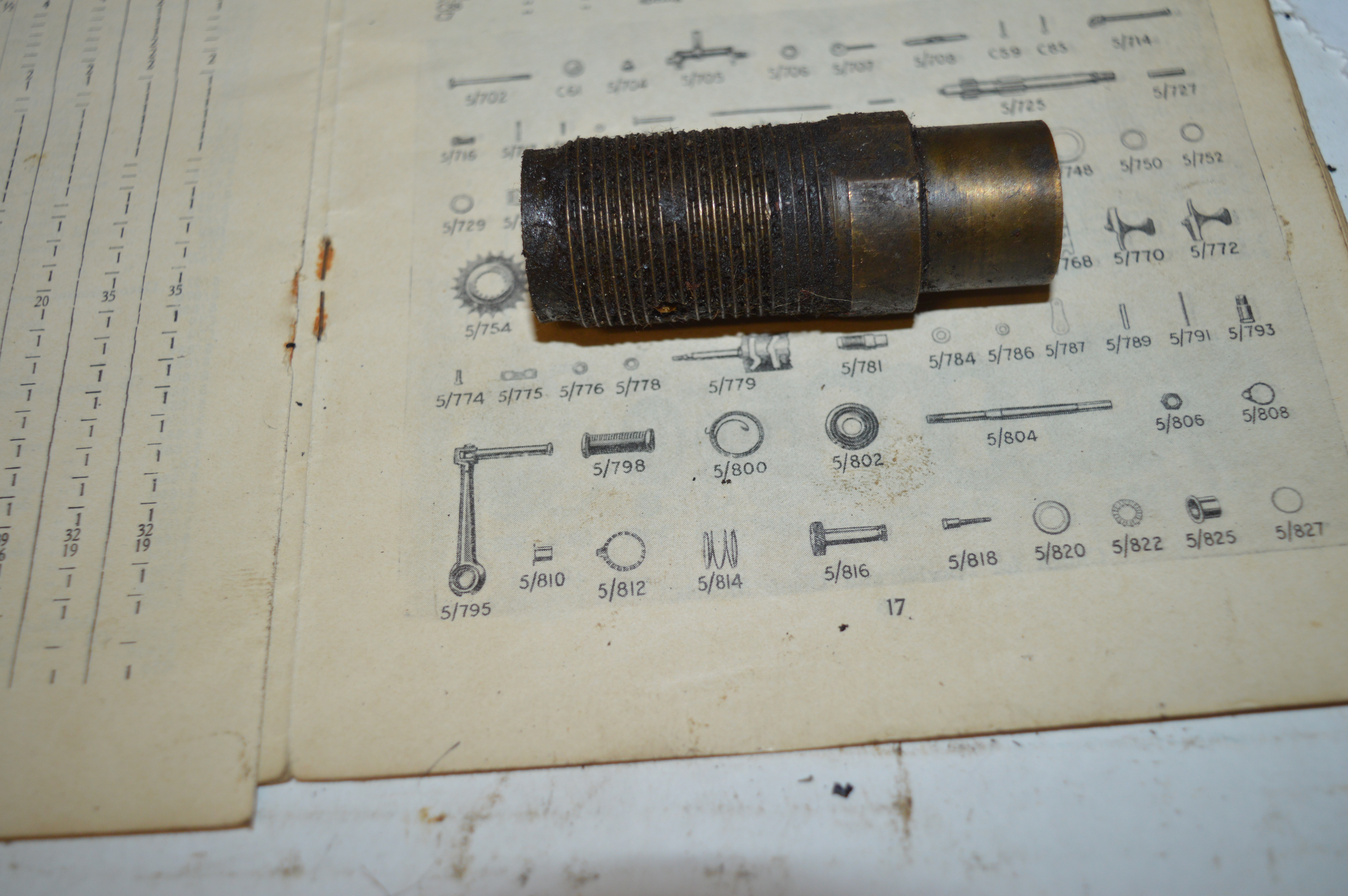 Rudge 5/781 Schakel klok bus messing