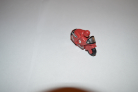 Motorfiets mini model rood