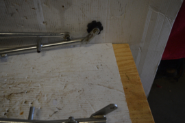 Achter rek L70 cm chroom
