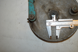 Matchless/AJS remankerplaat aluminium 165/160mm